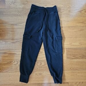 Fabletics X Madelaine Petsch Black Cargo Joggers- XS